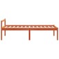 vidaXL Seniorenbett Wachsbraun 90x190 cm Massivholz Kiefer vidaXL Seniorenbett Wachsbraun 90x190 cm Massivholz Kiefer