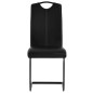 vidaXL Freischwinger 2 Stk. Schwarz Kunstleder vidaXL Freischwinger 2 Stk. Schwarz Kunstleder