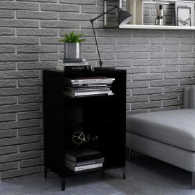vidaXL Sideboard Schwarz 57x35x90 cm Holzwerkstoff