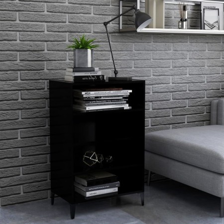 vidaXL Sideboard Schwarz 57x35x90 cm Holzwerkstoff