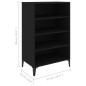 vidaXL Sideboard Schwarz 57x35x90 cm Holzwerkstoff vidaXL Sideboard Schwarz 57x35x90 cm Holzwerkstoff