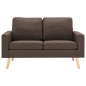 vidaXL 2-Sitzer-Sofa Braun Stoff vidaXL 2-Sitzer-Sofa Braun Stoff
