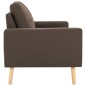 vidaXL 2-Sitzer-Sofa Braun Stoff vidaXL 2-Sitzer-Sofa Braun Stoff