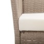 vidaXL Gartensessel mit Sitzkissen 2 Stk. Beige Poly Rattan vidaXL Gartensessel mit Sitzkissen 2 Stk. Beige Poly Rattan