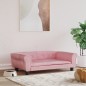 vidaXL Hundebett Rosa 95x55x30 cm Samt vidaXL Hundebett Rosa 95x55x30 cm Samt