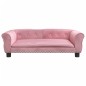 vidaXL Hundebett Rosa 95x55x30 cm Samt vidaXL Hundebett Rosa 95x55x30 cm Samt