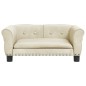 vidaXL Hundebett Creme 70x45x30 cm Samt vidaXL Hundebett Creme 70x45x30 cm Samt
