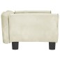 vidaXL Hundebett Creme 70x45x30 cm Samt vidaXL Hundebett Creme 70x45x30 cm Samt