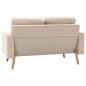 vidaXL 3-tlg. Sofagarnitur Stoff Creme vidaXL 3-tlg. Sofagarnitur Stoff Creme