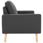 vidaXL 3-tlg. Sofagarnitur Stoff Dunkelgrau vidaXL 3-tlg. Sofagarnitur Stoff Dunkelgrau