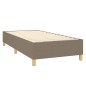 vidaXL Boxspringbett mit Matratze Taupe 80x200 cm Stoff vidaXL Boxspringbett mit Matratze Taupe 80x200 cm Stoff