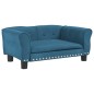 vidaXL Hundebett Blau 70x45x30 cm Samt vidaXL Hundebett Blau 70x45x30 cm Samt