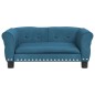 vidaXL Hundebett Blau 70x45x30 cm Samt vidaXL Hundebett Blau 70x45x30 cm Samt