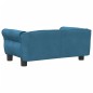 vidaXL Hundebett Blau 70x45x30 cm Samt vidaXL Hundebett Blau 70x45x30 cm Samt