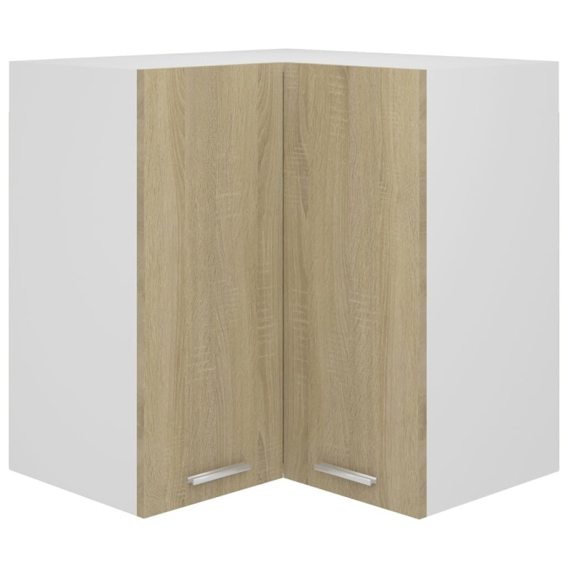 vidaXL Eckhängeschrank Sonoma-Eiche 57x57x60 cm Holzwerkstoff vidaXL Eckhängeschrank Sonoma-Eiche 57x57x60 cm Holzwerkstoff