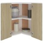vidaXL Eckhängeschrank Sonoma-Eiche 57x57x60 cm Holzwerkstoff vidaXL Eckhängeschrank Sonoma-Eiche 57x57x60 cm Holzwerkstoff