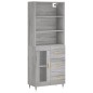 vidaXL Highboard Grau Sonoma 69,5x34x180 cm Holzwerkstoff vidaXL Highboard Grau Sonoma 69,5x34x180 cm Holzwerkstoff