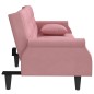 vidaXL Schlafsofa mit Armlehnen Rosa Samt vidaXL Schlafsofa mit Armlehnen Rosa Samt