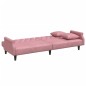 vidaXL Schlafsofa mit Armlehnen Rosa Samt vidaXL Schlafsofa mit Armlehnen Rosa Samt