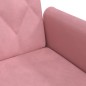 vidaXL Schlafsofa mit Armlehnen Rosa Samt vidaXL Schlafsofa mit Armlehnen Rosa Samt