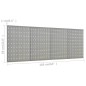 vidaXL Werkzeugwand 4 Stk. 40×58 cm Stahl vidaXL Werkzeugwand 4 Stk. 40×58 cm Stahl