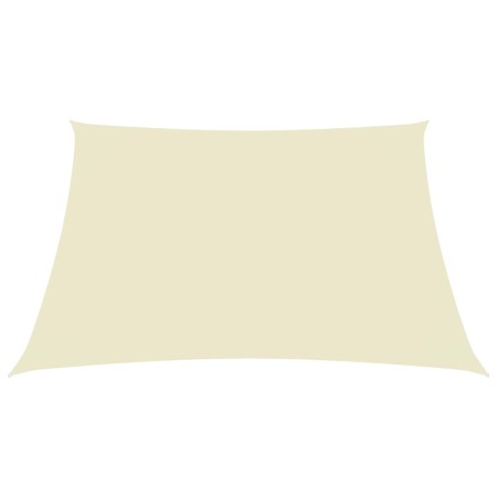 vidaXL Sonnensegel Oxford-Gewebe Quadratisch 2,5x2,5 m Cremeweiß