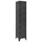 vidaXL Schließfachschrank Anthrazit 38x40x180 cm Stahl vidaXL Schließfachschrank Anthrazit 38x40x180 cm Stahl