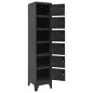 vidaXL Schließfachschrank Anthrazit 38x40x180 cm Stahl vidaXL Schließfachschrank Anthrazit 38x40x180 cm Stahl