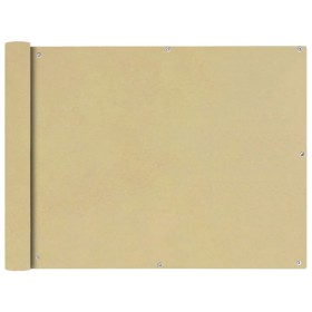 vidaXL Balkonsichtschutz Oxfordgewebe 90x400 cm Beige