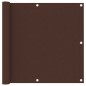 vidaXL Balkon-Sichtschutz Braun 90x600 cm Oxford-Gewebe vidaXL Balkon-Sichtschutz Braun 90x600 cm Oxford-Gewebe