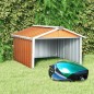 vidaXL Rasenmäher Garage 92x97x63 cm Verzinkter Stahl Braun vidaXL Rasenmäher Garage 92x97x63 cm Verzinkter Stahl Braun