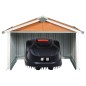 vidaXL Rasenmäher Garage 92x97x63 cm Verzinkter Stahl Braun vidaXL Rasenmäher Garage 92x97x63 cm Verzinkter Stahl Braun