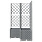 vidaXL Pflanzkübel mit Rankgitter Hellgrau 80x80x136 cm PP vidaXL Pflanzkübel mit Rankgitter Hellgrau 80x80x136 cm PP
