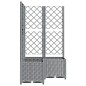 vidaXL Pflanzkübel mit Rankgitter Hellgrau 80x80x136 cm PP vidaXL Pflanzkübel mit Rankgitter Hellgrau 80x80x136 cm PP