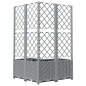 vidaXL Pflanzkübel mit Rankgitter Hellgrau 80x80x136 cm PP vidaXL Pflanzkübel mit Rankgitter Hellgrau 80x80x136 cm PP