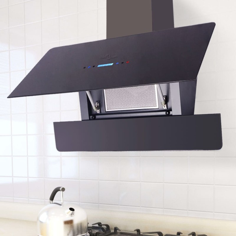 vidaXL Dunstabzugshaube mit Touch-Display Schwarz 900 mm vidaXL Dunstabzugshaube mit Touch-Display Schwarz 900 mm