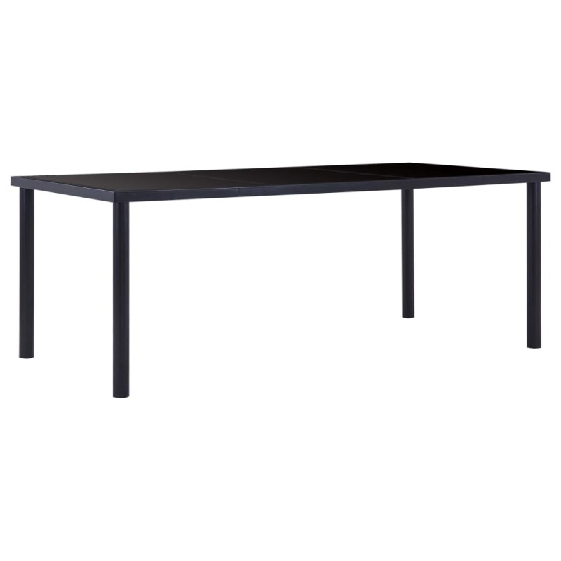 vidaXL Esstisch Schwarz 200 x 100 x 75 cm Hartglas vidaXL Esstisch Schwarz 200 x 100 x 75 cm Hartglas