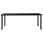 vidaXL Esstisch Schwarz 200 x 100 x 75 cm Hartglas vidaXL Esstisch Schwarz 200 x 100 x 75 cm Hartglas