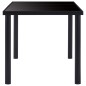 vidaXL Esstisch Schwarz 200 x 100 x 75 cm Hartglas vidaXL Esstisch Schwarz 200 x 100 x 75 cm Hartglas