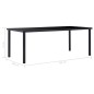 vidaXL Esstisch Schwarz 200 x 100 x 75 cm Hartglas vidaXL Esstisch Schwarz 200 x 100 x 75 cm Hartglas