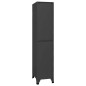 vidaXL Schließfachschrank Anthrazit 38x45x180 cm Stahl vidaXL Schließfachschrank Anthrazit 38x45x180 cm Stahl