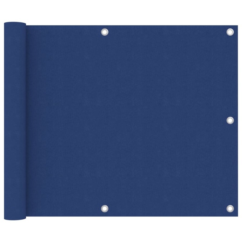 vidaXL Balkon-Sichtschutz Blau 75x400 cm Oxford-Gewebe