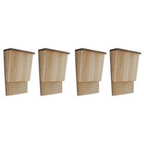 vidaXL Fledermaushäuser 4 Stk. 22 x 12 x 34 cm Holz