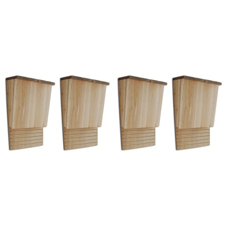vidaXL Fledermaushäuser 4 Stk. 22 x 12 x 34 cm Holz