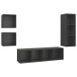 vidaXL 4-tlg. TV-Schrank-Set Grau Holzwerkstoff vidaXL 4-tlg. TV-Schrank-Set Grau Holzwerkstoff