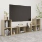 vidaXL 6-tlg. TV-Schrank-Set Sonoma-Eiche Holzwerkstoff vidaXL 6-tlg. TV-Schrank-Set Sonoma-Eiche Holzwerkstoff