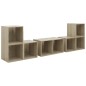 vidaXL 6-tlg. TV-Schrank-Set Sonoma-Eiche Holzwerkstoff vidaXL 6-tlg. TV-Schrank-Set Sonoma-Eiche Holzwerkstoff