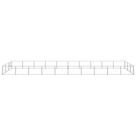 vidaXL Hundezwinger Silbern 30 m² Stahl