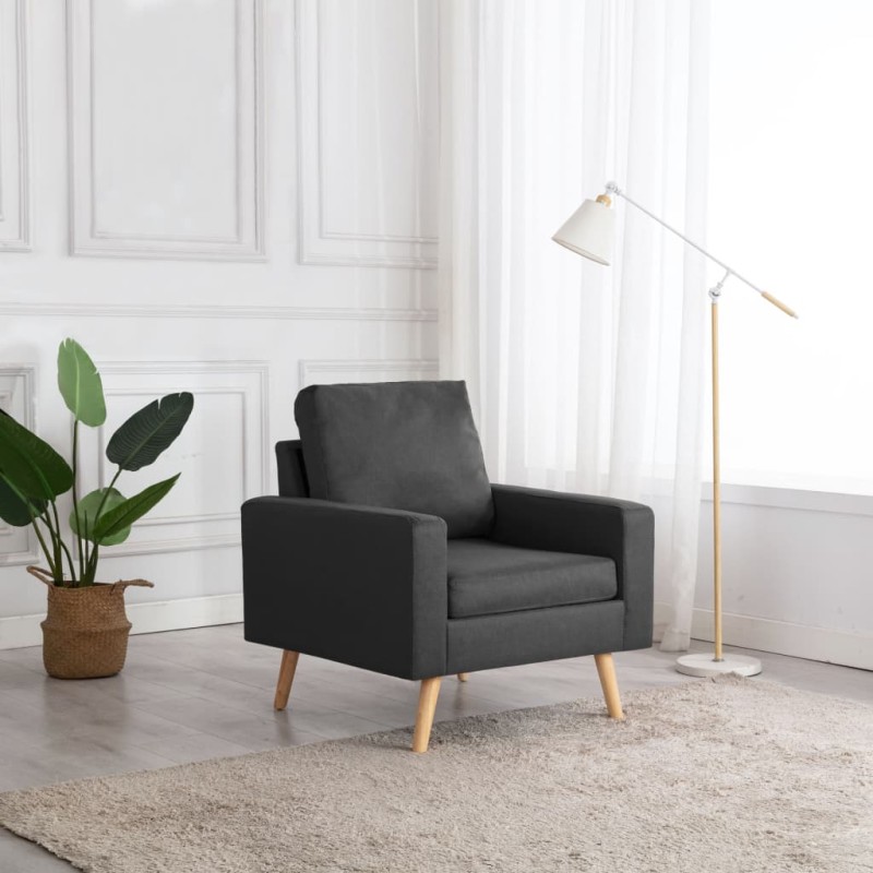 vidaXL Sessel Dunkelgrau Stoff vidaXL Sessel Dunkelgrau Stoff