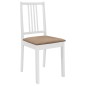 vidaXL 5-tlg. Essgruppe MDF Weiß vidaXL 5-tlg. Essgruppe MDF Weiß